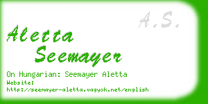 aletta seemayer business card